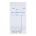 Choice 1 Part White Blank Guest Check with Carbon Sheet - 100/Case