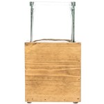 Cal-Mil 3427-5-99 Madera Rustic Pine Riser with Jar - 4 1/4