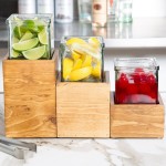 Cal-Mil 3427-5-99 Madera Rustic Pine Riser with Jar - 4 1/4