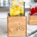 Cal-Mil 3427-5-99 Madera Rustic Pine Riser with Jar - 4 1/4