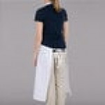 Chef Revival White Cotton Customizable Bib Apron with Pen Pocket - 36