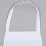 Chef Revival White Cotton Customizable Bib Apron with Pen Pocket - 36