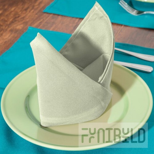 Intedge Seafoam Green 65/35 Polycotton Blend Cloth Napkins, 20