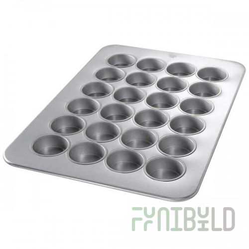 Chicago Metallic 45265 24 Cup 5.6 oz. Glazed Aluminized Steel Jumbo Texas Muffin Pan - 17 7/8