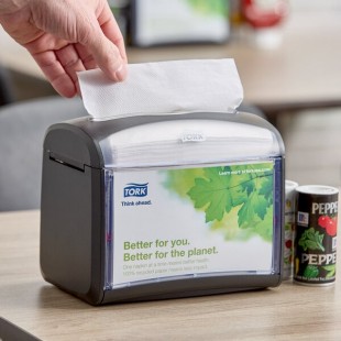 Tork Xpressnap 6232100 Black Tabletop Interfold Napkin Dispenser N4 Tork Xpressnap 6232100 Black Tabletop Interfold Napkin Dispenser N4