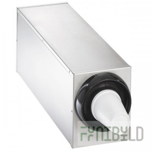 Vollrath 58821-A Stainless Steel 1-Slot 8 - 44 oz. Countertop Cup Dispenser Cabinet