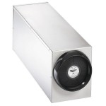 Vollrath 58821-A Stainless Steel 1-Slot 8 - 44 oz. Countertop Cup Dispenser Cabinet