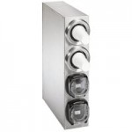 Vollrath 58821-A Stainless Steel 1-Slot 8 - 44 oz. Countertop Cup Dispenser Cabinet