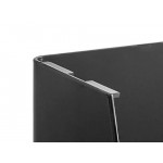 Choice Black 3-Section Countertop Cup, Lid and Napkin Organizer