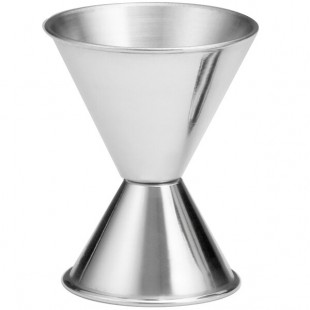 TableCraft 1 oz. & 2 oz. Stainless Steel Jigger 1206 TableCraft 1 oz. & 2 oz. Stainless Steel Jigger 1206