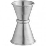 Acopa 0.5 oz. & 0.75 oz. Black Japanese Jigger