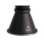 Acopa 0.5 oz. & 0.75 oz. Black Japanese Jigger