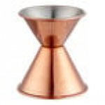 Acopa 0.5 oz. & 0.75 oz. Black Japanese Jigger
