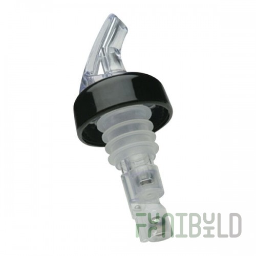Precision Pours 14 CL C 0.25 oz. Crystal Clear Measured Liquor Pourer with Collar - 12/Pack