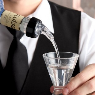 Acopa 1.5 oz. 3-Ball Measured Liquor Pourer with Collar - 12/Case