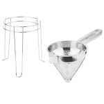 Weston 83-3030-W Stainless Steel China Cap Strainer and Pestle Set