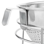 Weston 83-3030-W Stainless Steel China Cap Strainer and Pestle Set