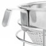 Weston 83-3030-W Stainless Steel China Cap Strainer and Pestle Set