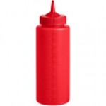 Vollrath 4932-08 Traex® 32 oz. Yellow Single Tip Wide Mouth Squeeze Bottle