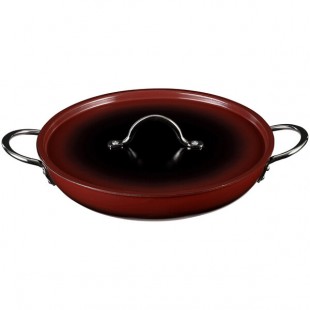 Bon Chef Country French X 3 Qt. Ombre Merlot Saute Pan with Cover 73306-OM-M Bon Chef Country French X 3 Qt. Ombre Merlot Saute Pan with Cover 73306-OM-M