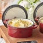Valor 16 oz. Merlot Enameled Mini Cast Iron Pot with Cover Valor 16 oz. Merlot Enameled Mini Cast Iron Pot with Cover