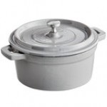 Valor 16 oz. Merlot Enameled Mini Cast Iron Pot with Cover Valor 16 oz. Merlot Enameled Mini Cast Iron Pot with Cover