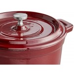 Valor 16 oz. Merlot Enameled Mini Cast Iron Pot with Cover Valor 16 oz. Merlot Enameled Mini Cast Iron Pot with Cover