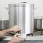 Vollrath 68631 Wear-Ever Classic Select 32 Qt. Heavy Duty Aluminum Stock Pot with Faucet Vollrath 68631 Wear-Ever Classic Select 32 Qt. Heavy Duty Aluminum Stock Pot with Faucet