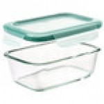 OXO Good Grips SmartSeal 3.5 Cup Clear Rectangular Glass Container with Leakproof Snap-On Lid OXO Good Grips SmartSeal 3.5 Cup Clear Rectangular Glass Container with Leakproof Snap-On Lid