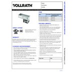 Vollrath FC-4CSP-04120-N NSF7 Four Pan Short Side Drop-In Refrigerated Cold Food Well - 120V Vollrath FC-4CSP-04120-N NSF7 Four Pan Short Side Drop-In Refrigerated Cold Food Well - 120V
