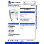 Beverage-Air WTR27AHC-FLT 27