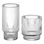 Acopa Lore Blue Rocks / Old Fashioned and Highball Glass Set - 24/Case