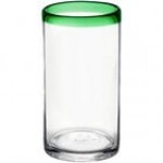 Acopa Tropic 16 oz. Cooler Glass with Green Rim - 12/Case Acopa Tropic 16 oz. Cooler Glass with Green Rim - 12/Case
