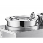 Carnival King RWLL35DBL Double 3.5 Qt. Warmer with Inset Pots, Lids, and Ladles - 120V, 1100W Carnival King RWLL35DBL Double 3.5 Qt. Warmer with Inset Pots, Lids, and Ladles - 120V, 1100W