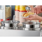 Carnival King RWLL35DBL Double 3.5 Qt. Warmer with Inset Pots, Lids, and Ladles - 120V, 1100W Carnival King RWLL35DBL Double 3.5 Qt. Warmer with Inset Pots, Lids, and Ladles - 120V, 1100W