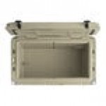 CaterGator CG65TANW Tan 65 Qt. Mobile Rotomolded Outdoor Cooler / Ice Chest