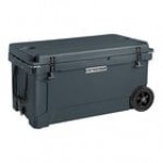 CaterGator CG65TANW Tan 65 Qt. Mobile Rotomolded Outdoor Cooler / Ice Chest