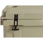 CaterGator CG65TANW Tan 65 Qt. Mobile Rotomolded Outdoor Cooler / Ice Chest