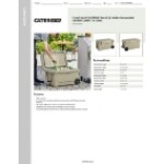 CaterGator CG65TANW Tan 65 Qt. Mobile Rotomolded Outdoor Cooler / Ice Chest