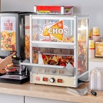 Carnival King NCM560R 10-15 lb. Nacho Chip, Popcorn, Peanut Warmer / Merchandiser with Forced Air - 120V, 560W Carnival King NCM560R 10-15 lb. Nacho Chip, Popcorn, Peanut Warmer / Merchandiser with Forced Air - 120V, 560W