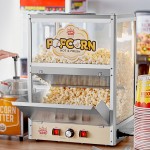 Carnival King NCM560R 10-15 lb. Nacho Chip, Popcorn, Peanut Warmer / Merchandiser with Forced Air - 120V, 560W Carnival King NCM560R 10-15 lb. Nacho Chip, Popcorn, Peanut Warmer / Merchandiser with Forced Air - 120V, 560W