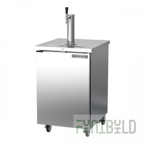Beverage-Air DD24HC-1-S Single Tap Kegerator Beer Dispenser - Stainless Steel, (1) 1/2 Keg Capacity