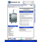 Beverage-Air DD24HC-1-S Single Tap Kegerator Beer Dispenser - Stainless Steel, (1) 1/2 Keg Capacity Beverage-Air DD24HC-1-S Single Tap Kegerator Beer Dispenser - Stainless Steel, (1) 1/2 Keg Capacity