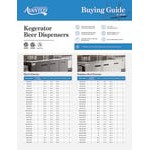 Avantco Stainless Steel Kegerator / Beer Dispenser with 2 Triple Tap Towers - (3) 1/2 Keg Capacity