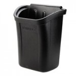 Carlisle CC224303 3 Shelf Oversized Black Utility Cart 300 lb. Capacity