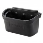 Carlisle CC224303 3 Shelf Oversized Black Utility Cart 300 lb. Capacity