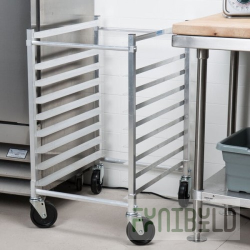 Channel 425AKD 9 Pan Aluminum End Load Half Height Sheet / Bun Pan Rack - Unassembled