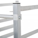 Channel 425AKD 9 Pan Aluminum End Load Half Height Sheet / Bun Pan Rack - Unassembled Channel 425AKD 9 Pan Aluminum End Load Half Height Sheet / Bun Pan Rack - Unassembled