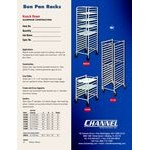 Channel 425AKD 9 Pan Aluminum End Load Half Height Sheet / Bun Pan Rack - Unassembled Channel 425AKD 9 Pan Aluminum End Load Half Height Sheet / Bun Pan Rack - Unassembled