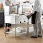 Avantco STE-2SG Two Pan Open Well Electric Steam Table with Undershelf, Overshelf, and Sneeze Guard - 120V, 1000W Avantco STE-2SG Two Pan Open Well Electric Steam Table with Undershelf, Overshelf, and Sneeze Guard - 120V, 1000W